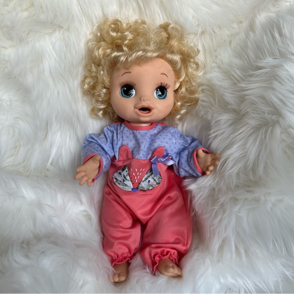 Baby Alive Blonde Curly Interactive Doll